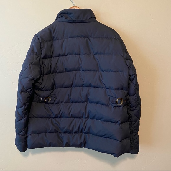 Ralph Lauren Navy Blue Toggle Zip Up Puffer Coat XL - Picture 4 of 8